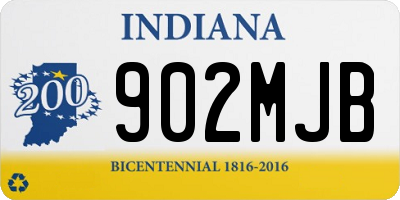 IN license plate 902MJB