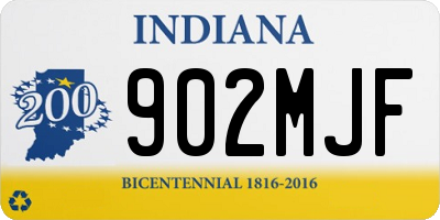 IN license plate 902MJF