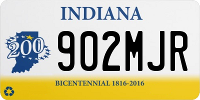 IN license plate 902MJR