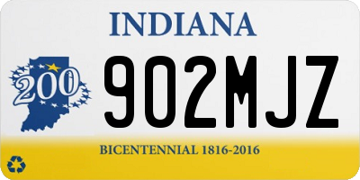 IN license plate 902MJZ