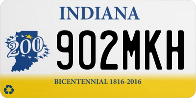 IN license plate 902MKH
