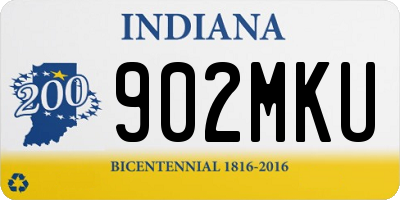 IN license plate 902MKU