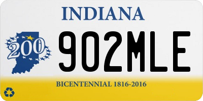IN license plate 902MLE