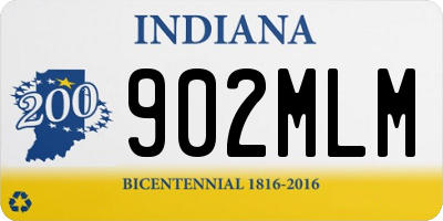 IN license plate 902MLM