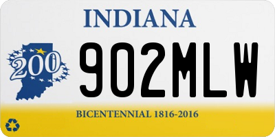 IN license plate 902MLW
