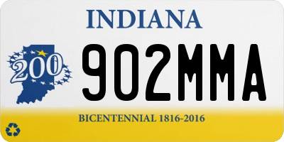 IN license plate 902MMA