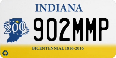 IN license plate 902MMP