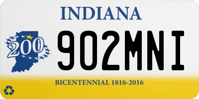 IN license plate 902MNI