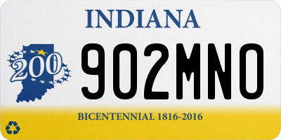 IN license plate 902MNO