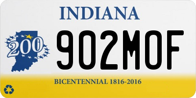 IN license plate 902MOF