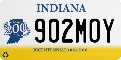 IN license plate 902MOY