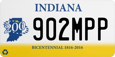 IN license plate 902MPP
