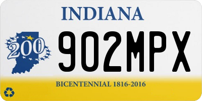 IN license plate 902MPX
