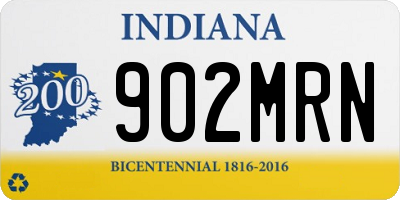 IN license plate 902MRN