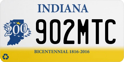 IN license plate 902MTC