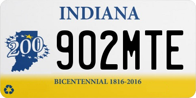 IN license plate 902MTE