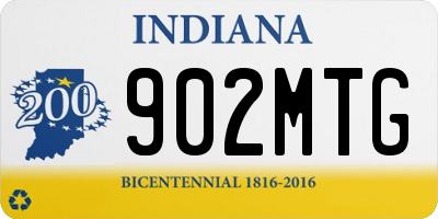 IN license plate 902MTG