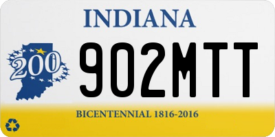 IN license plate 902MTT