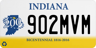 IN license plate 902MVM