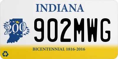 IN license plate 902MWG