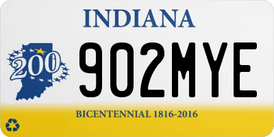 IN license plate 902MYE