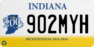 IN license plate 902MYH