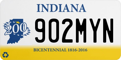 IN license plate 902MYN