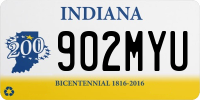 IN license plate 902MYU
