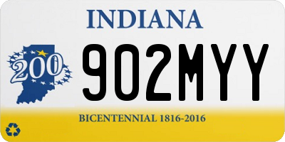 IN license plate 902MYY