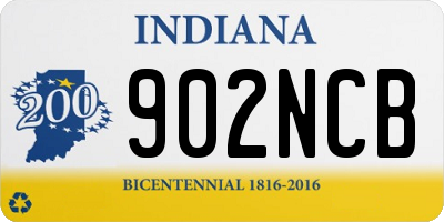 IN license plate 902NCB