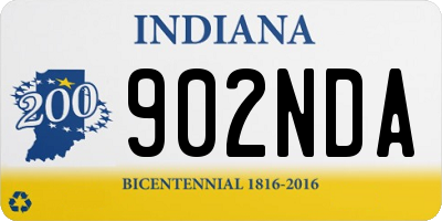 IN license plate 902NDA