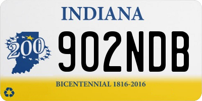 IN license plate 902NDB