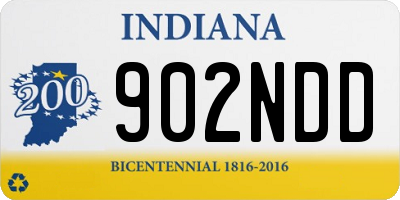 IN license plate 902NDD