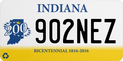 IN license plate 902NEZ