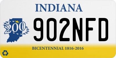 IN license plate 902NFD