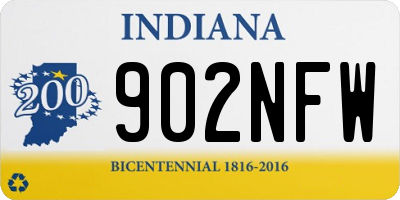 IN license plate 902NFW