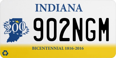 IN license plate 902NGM