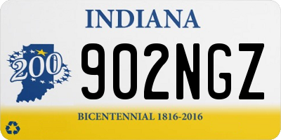 IN license plate 902NGZ