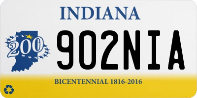 IN license plate 902NIA