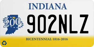 IN license plate 902NLZ