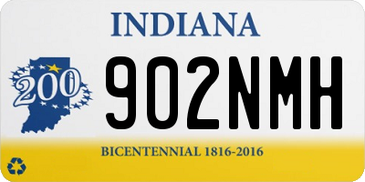 IN license plate 902NMH
