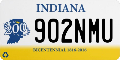 IN license plate 902NMU