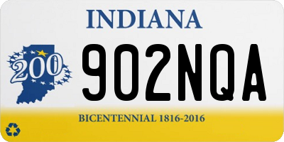 IN license plate 902NQA