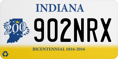 IN license plate 902NRX