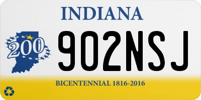 IN license plate 902NSJ