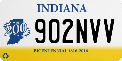 IN license plate 902NVV