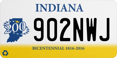 IN license plate 902NWJ