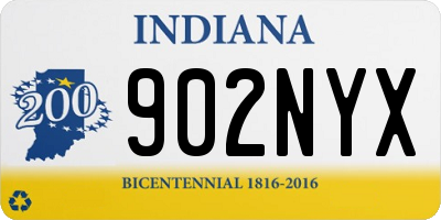 IN license plate 902NYX