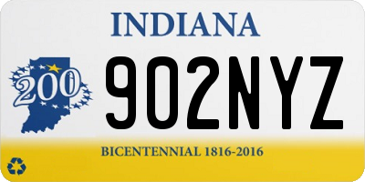 IN license plate 902NYZ
