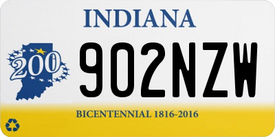 IN license plate 902NZW